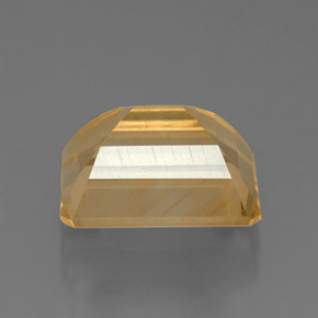 Citrino amarelo natural 2,32ct, corte esmeralda, VVS
