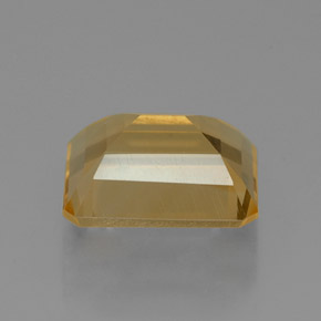 Citrino amarelo natural 2,10ct, corte esmeralda, VVS