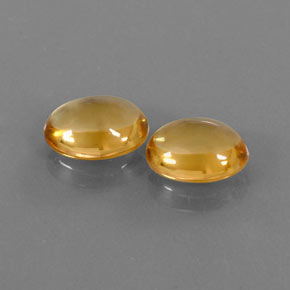 Pedras preciosas de citrino amarelo natural de  ct, corte oval, transparente