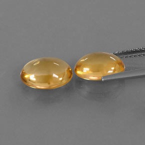 Pedras preciosas de citrino amarelo natural de  ct, corte oval, transparente