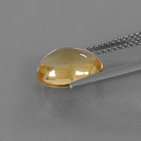 Citrino amarelo natural 2,62ct, corte oval, transparente