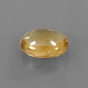 Citrino amarelo natural 3,02ct, corte oval, transparente