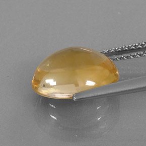 Citrino amarelo natural 3,28ct, corte oval, transparente
