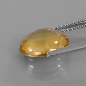 Citrino ouro natural 2,76ct, corte oval, transparente