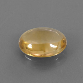 Citrino amarelo natural 2,26ct, corte oval, transparente