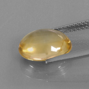 Citrino ouro natural 3,01ct, corte oval, transparente