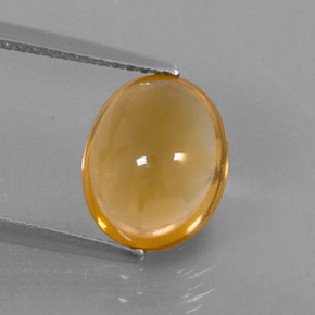 Citrino amarelo natural 2,62ct, corte oval, transparente