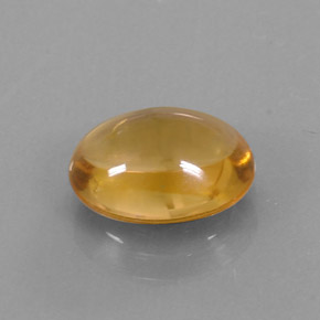 Citrino amarelo natural 2,62ct, corte oval, transparente