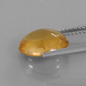 Citrino amarelo natural 2,62ct, corte oval, transparente