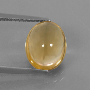 Citrino ouro natural 2,87ct, corte oval, transparente