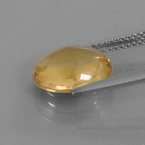 Citrino ouro natural 2,87ct, corte oval, transparente