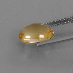 Citrino amarelo natural 2,22ct, corte oval, transparente