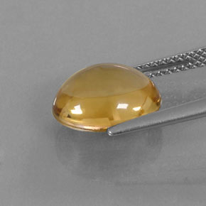 Citrino amarelo dourado natural 3,32ct, corte oval, transparente