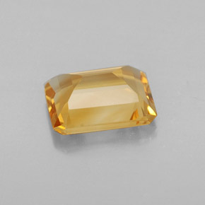 Citrino amarelo natural 1,68ct, corte esmeralda, VVS-VS