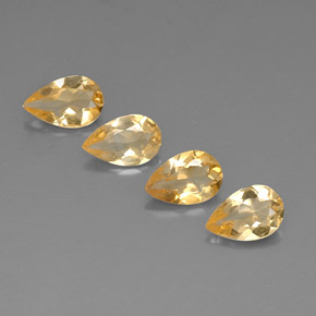 Pedras preciosas de citrino amarelo natural de  ct, formato de pêra, VVS