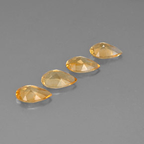 Pedras preciosas de citrino amarelo natural de  ct, formato de pêra, VVS