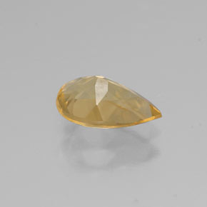 Citrino amarelo natural 0,69ct, formato de pêra, VVS