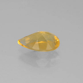 Citrino amarelo natural 0,65ct, formato de pêra, VVS