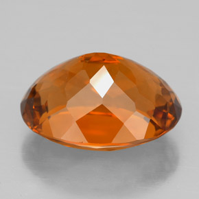Citrino laranja natural 8,38ct, corte oval, VVS