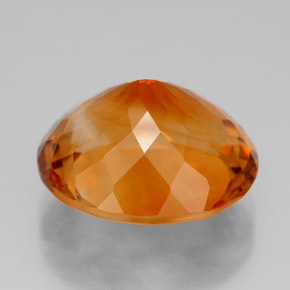 Citrino laranja natural 11,01ct, corte oval, IF