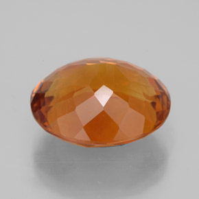 Citrino laranja natural 8,94ct, corte oval, IF