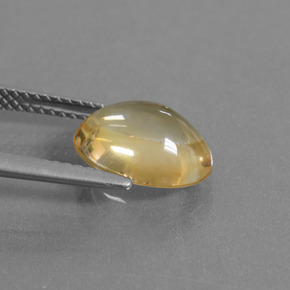 Citrino ouro natural 3,21ct, corte oval, transparente