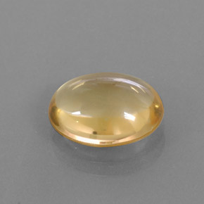 Citrino amarelo natural 3,55ct, corte oval, transparente