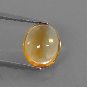 Citrino ouro natural 2,94ct, corte oval, transparente