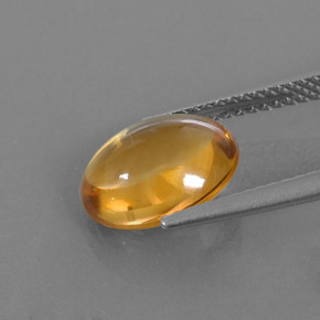 Citrino ouro natural 2,94ct, corte oval, transparente