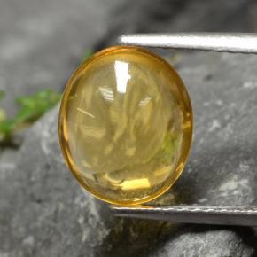 Citrino amarelo natural 2,55ct, corte oval, transparente