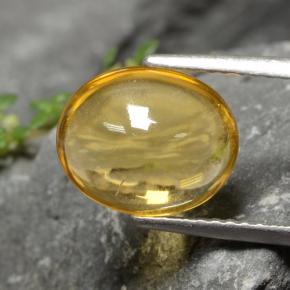 Citrino amarelo natural 2,55ct, corte oval, transparente
