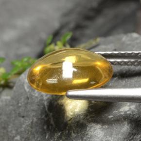 Citrino amarelo natural 2,55ct, corte oval, transparente