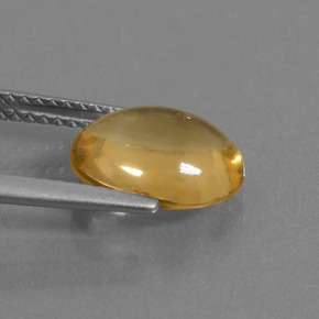 Citrino ouro natural 2,65ct, corte oval, transparente