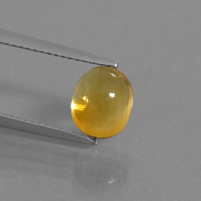 Citrino ouro natural 2,48ct, corte oval, transparente