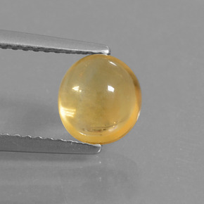 Citrino amarelo natural 1,71ct, corte oval, transparente