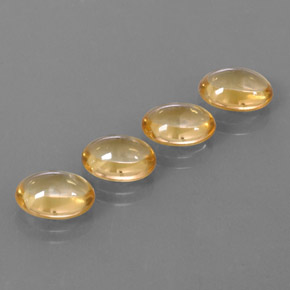Pedras preciosas de citrino dourado natural de 8,20 ct, corte oval, transparente