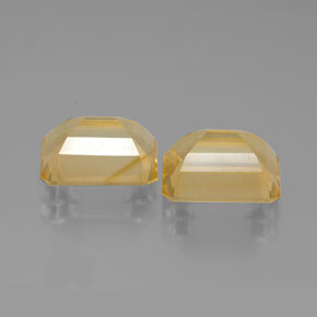 Pedras preciosas de citrino amarelo natural de  ct, corte esmeralda, VS