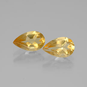 Pedras preciosas de citrino amarelo natural de  ct, formato de pêra, VVS