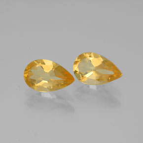 Pedras preciosas de citrino amarelo natural de  ct, formato de pêra, VVS