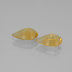 Pedras preciosas de citrino amarelo natural de  ct, formato de pêra, VVS
