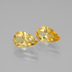 Pedras preciosas de citrino amarelo natural de  ct, formato de pêra, VVS