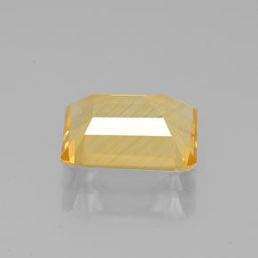 Citrino amarelo natural 1,92ct, corte esmeralda, VS