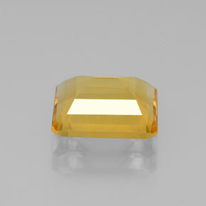 Citrino amarelo natural 2,01ct, corte esmeralda, VS