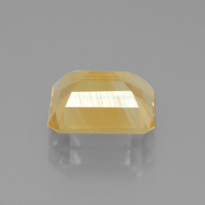 Citrino amarelo natural 2,05ct, corte esmeralda, VS