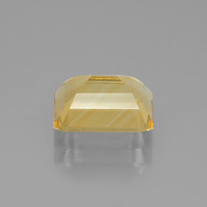 Citrino amarelo natural 2,06ct, corte esmeralda, VS