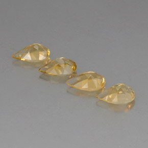Pedras preciosas de citrino amarelo natural de  ct, formato de pêra, VVS-VS
