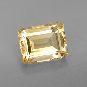 Citrino amarelo natural 2,39ct, corte esmeralda, VS