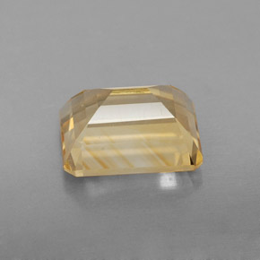 Citrino amarelo natural 2,39ct, corte esmeralda, VS