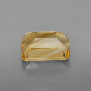 Citrino amarelo natural 2,32ct, corte esmeralda, VS