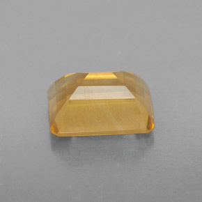 Citrino amarelo natural 2,20ct, corte esmeralda, VS